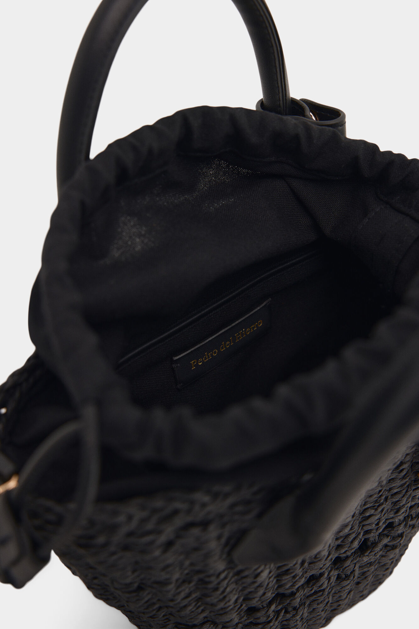 Pedro del Hierro Mini basket bag Black