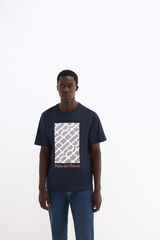 Pedro del Hierro Printed logo T-shirt Blue