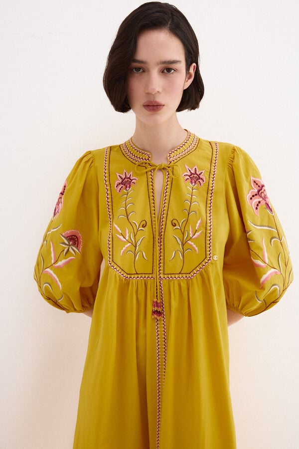 Embroidered tunic dress | Women's dresses | Pedro del Hierro Embroidered tunic dress | Women's dresses | Pedro del Hierro