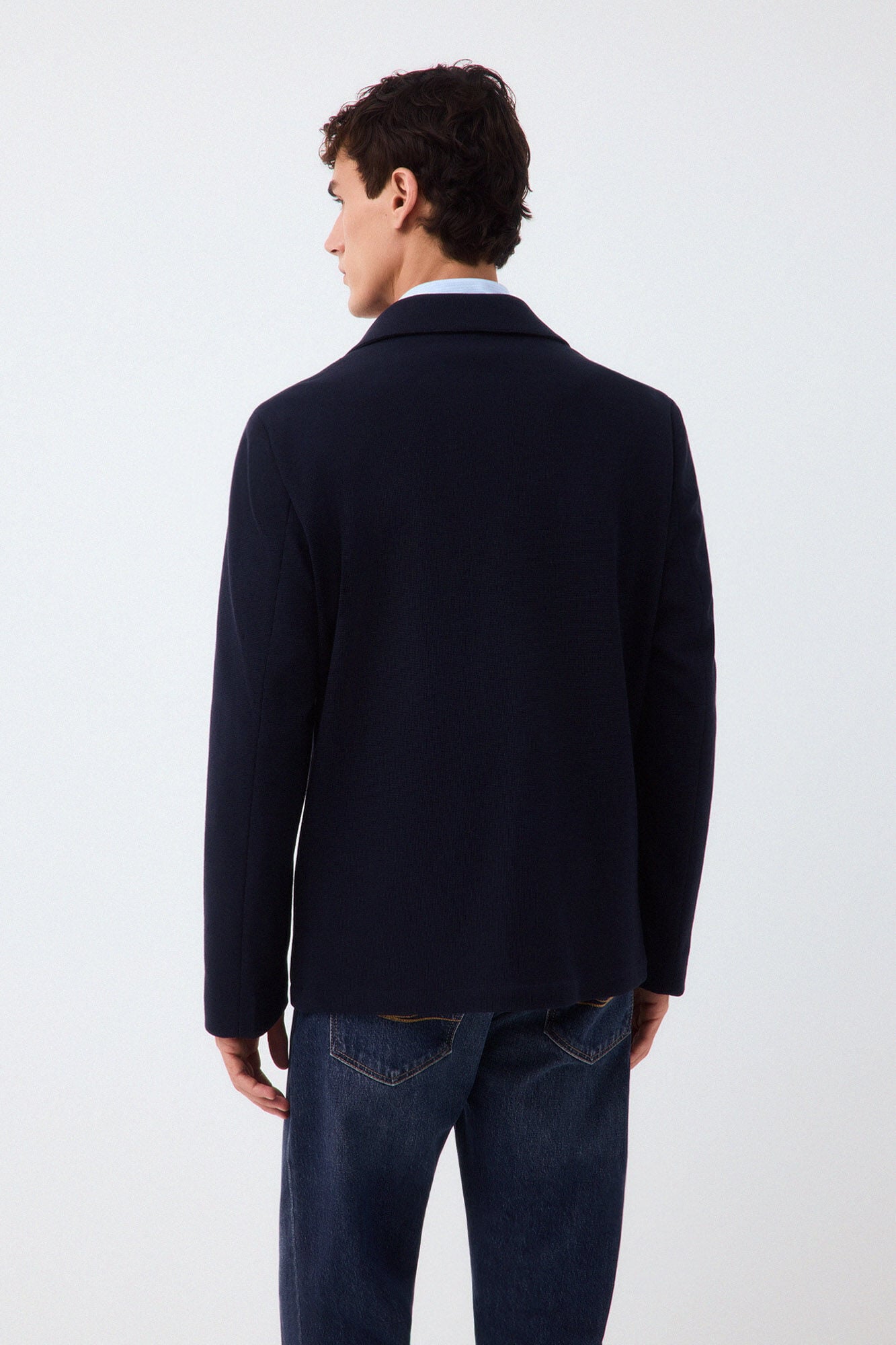 Pedro del Hierro Knit overshirt Blue