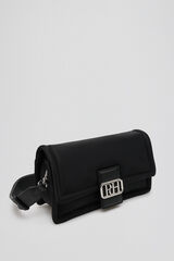 Pedro del Hierro Nylon baguette bag Black