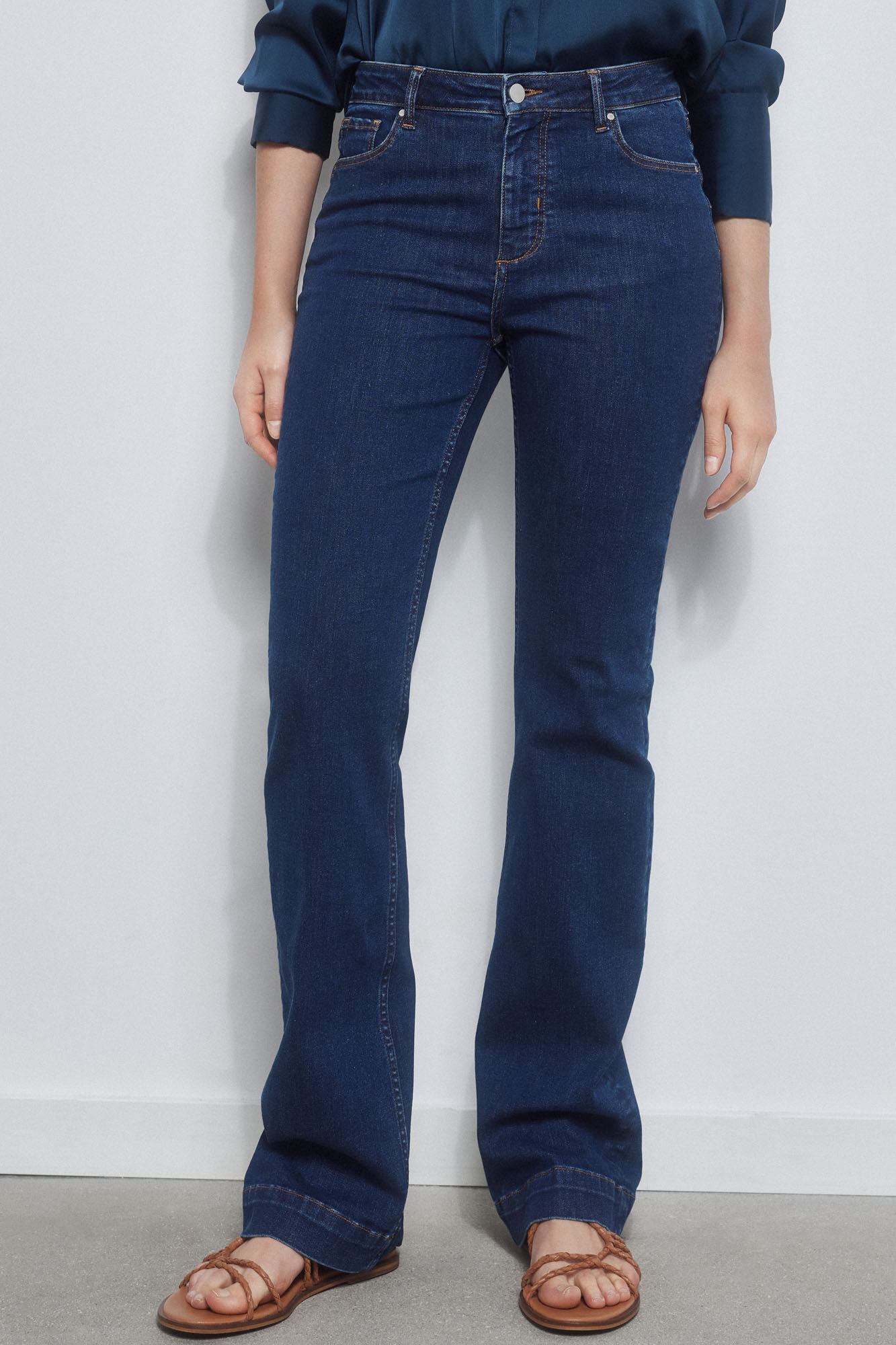 Pedro del Hierro Jeans push up flare lycra&trade; t400&trade; Azul