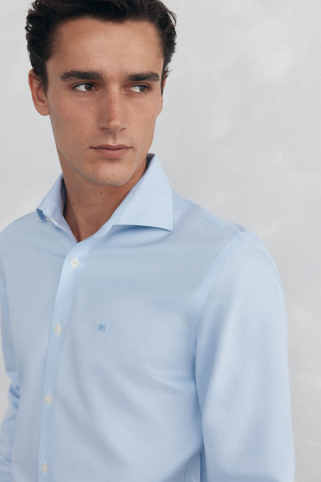 Pedro del Hierro Camisa non iron + antimanchas Branco