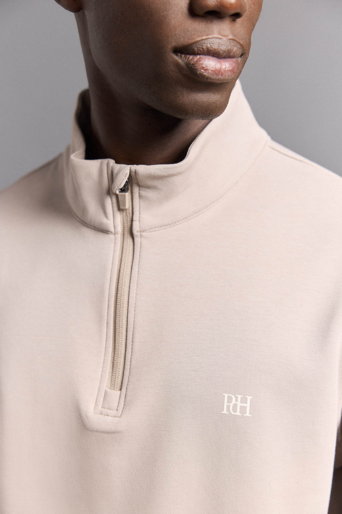 Pedro del Hierro Sudadera cremallera golf Marr&oacute;n