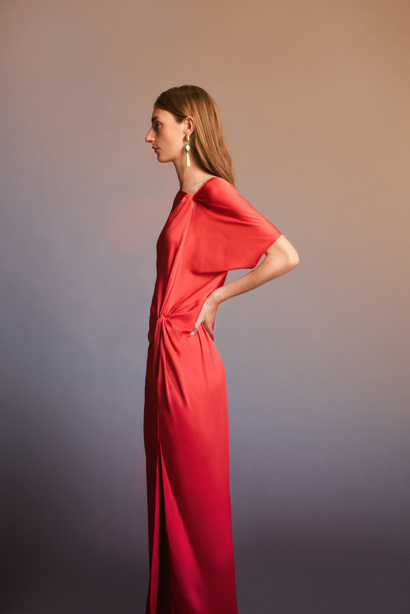 Pedro del Hierro Vestido comprido assim&eacute;trico