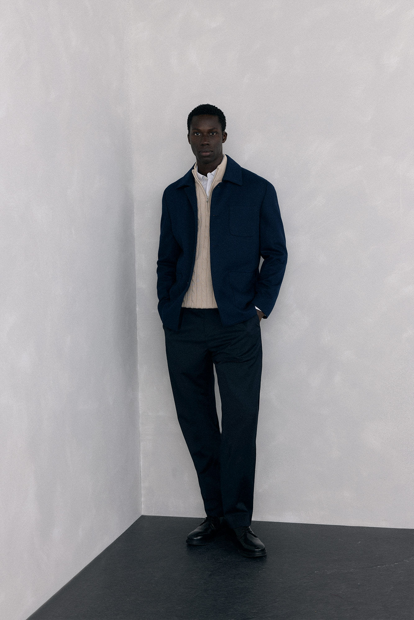 Pedro del Hierro Trucker neck jumper Beige