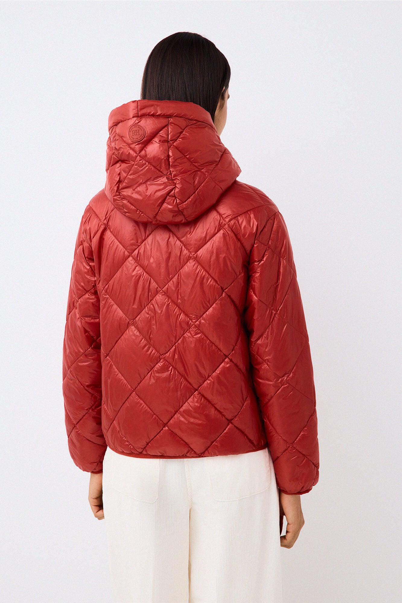 Pedro del Hierro Short hooded parka Red