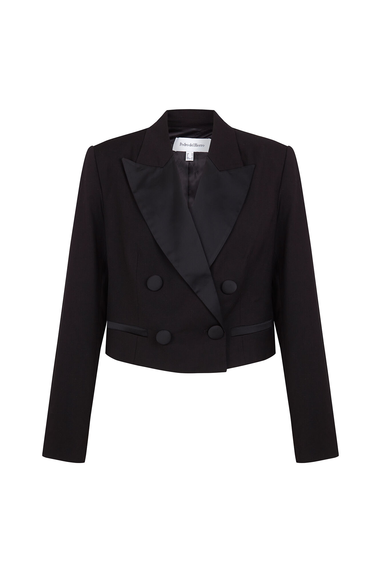 Pedro del Hierro Black short blazer Black