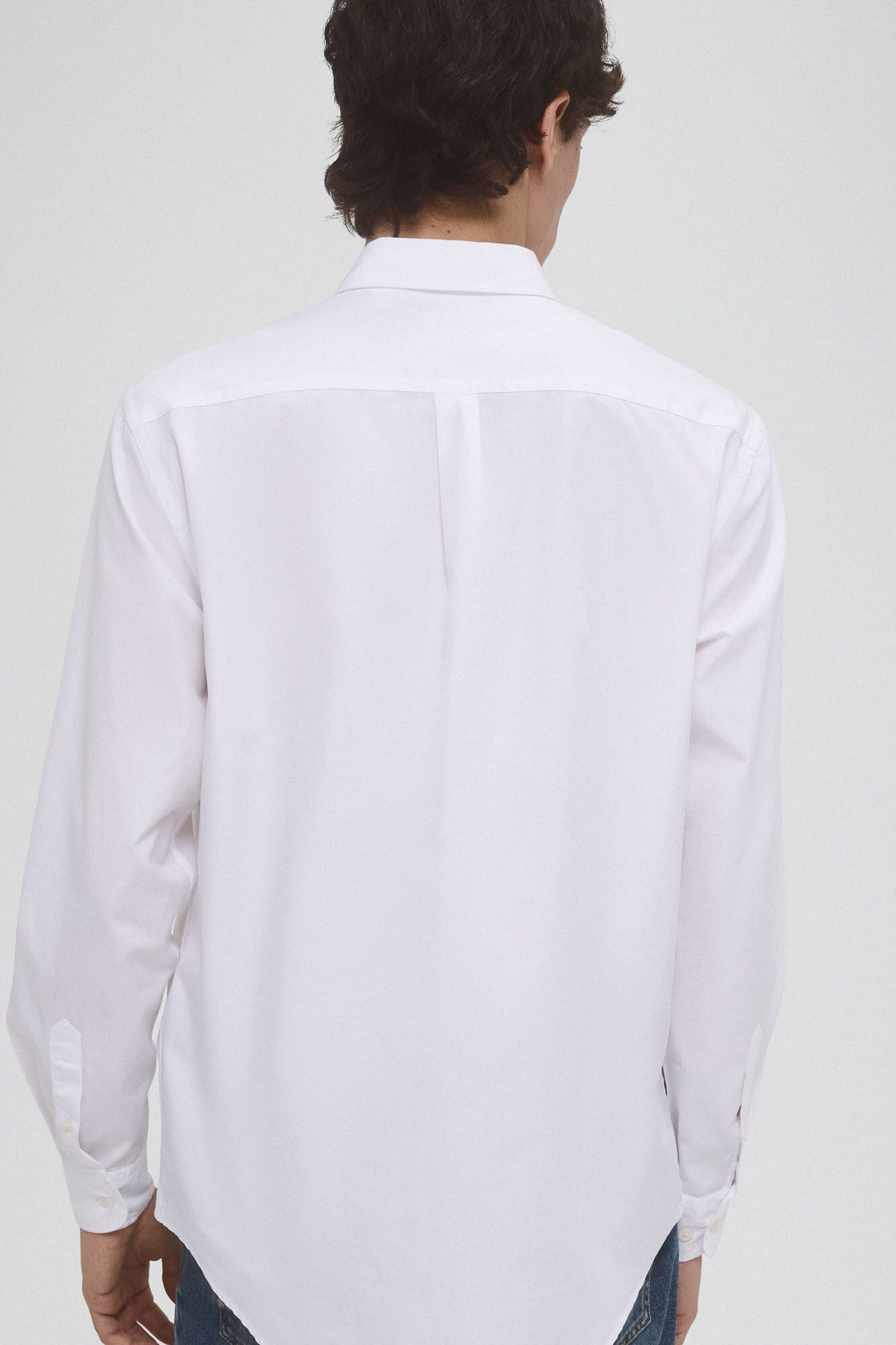 Pedro del Hierro Italian poplin shirt White