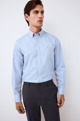 Pedro del Hierro Plaid shirt Blue