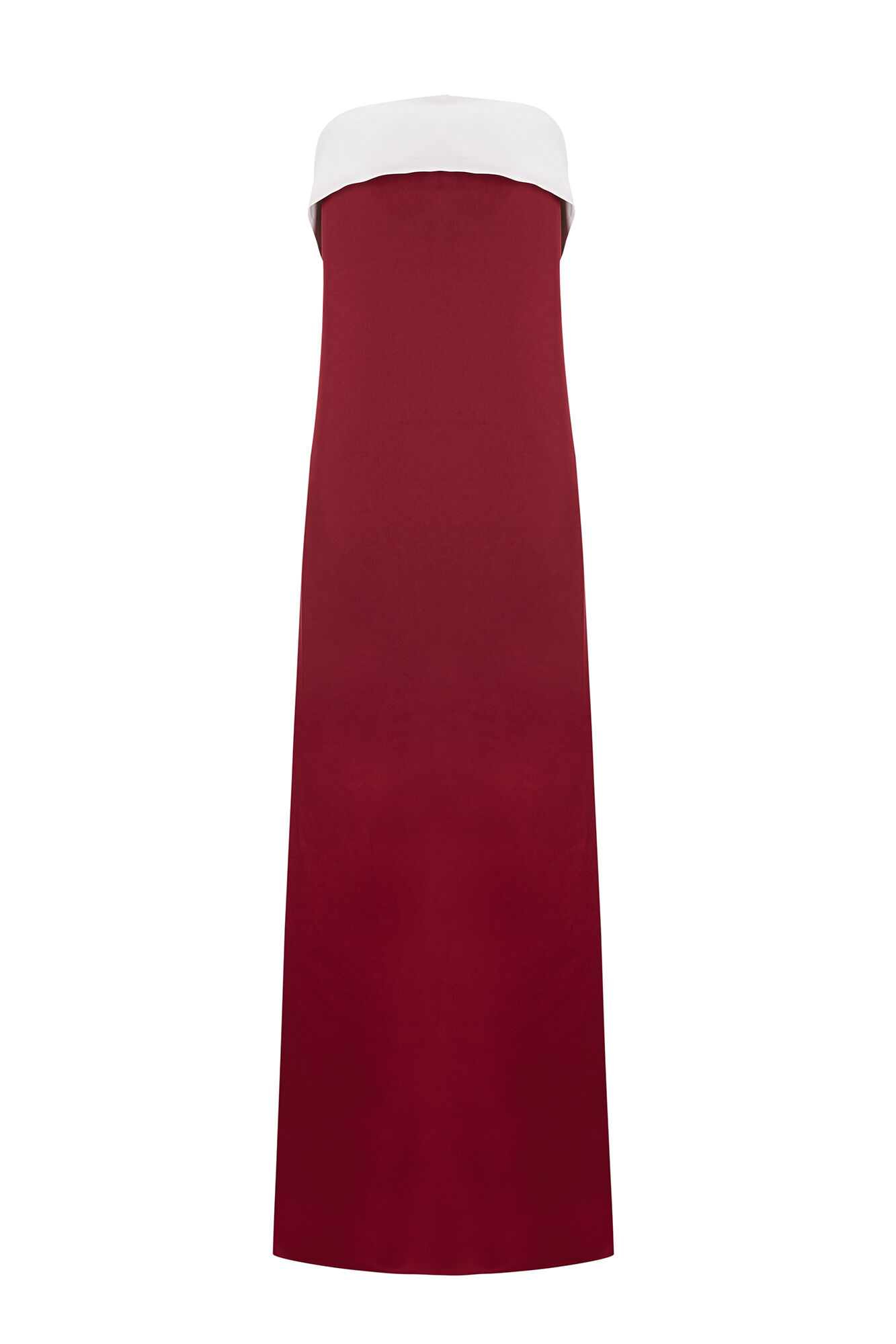 Pedro del Hierro Long strapless dress Burgundy