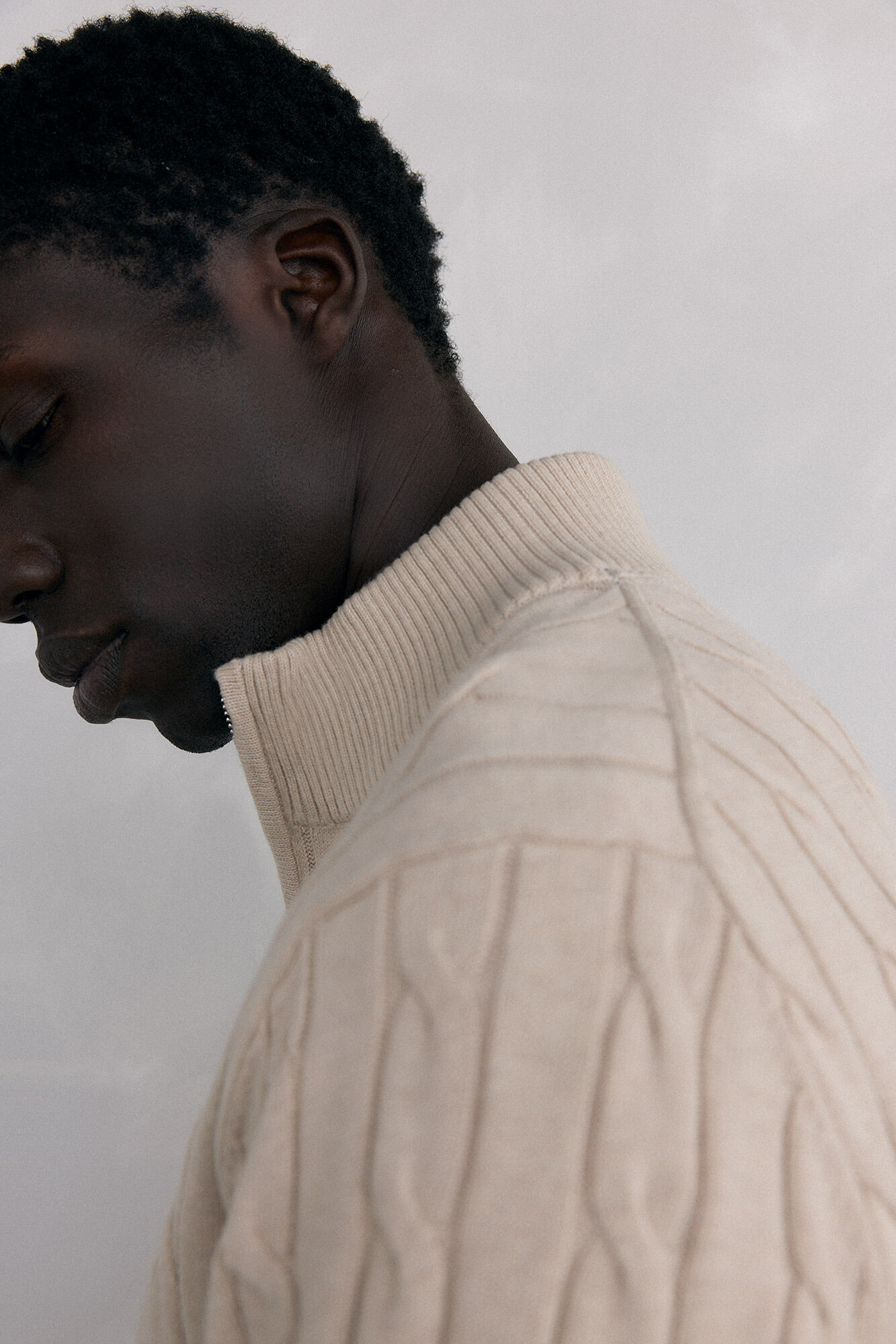 Pedro del Hierro Trucker neck jumper Beige