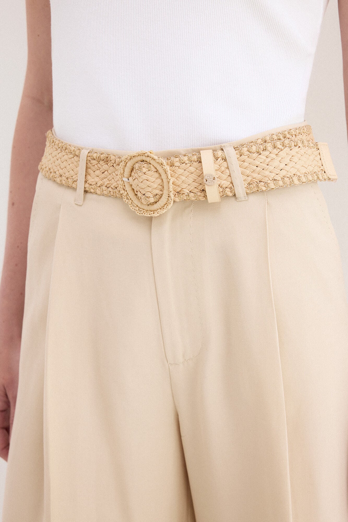 Pedro del Hierro Raffia belt