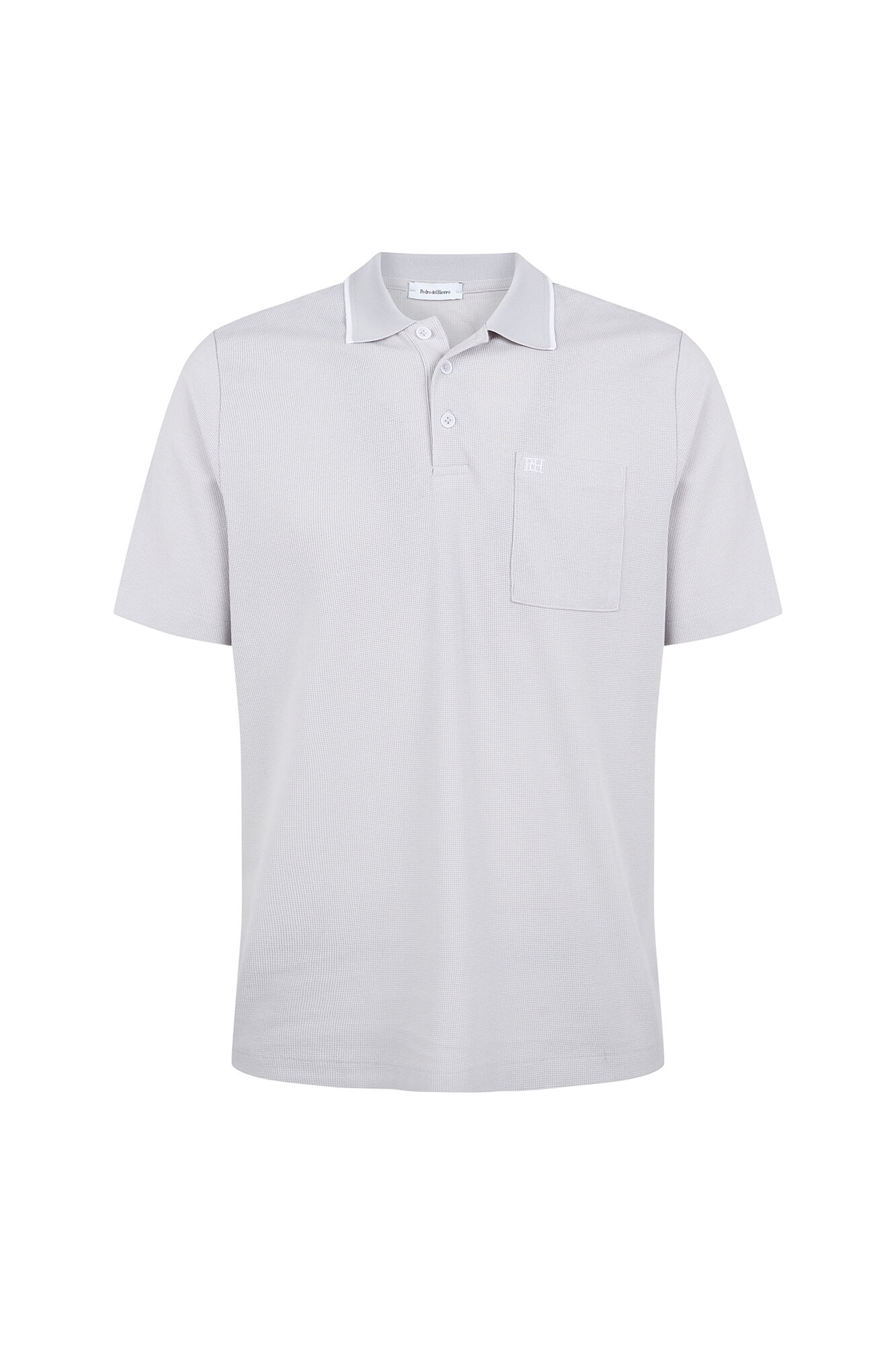 Pedro del Hierro Polo com textura Cizento