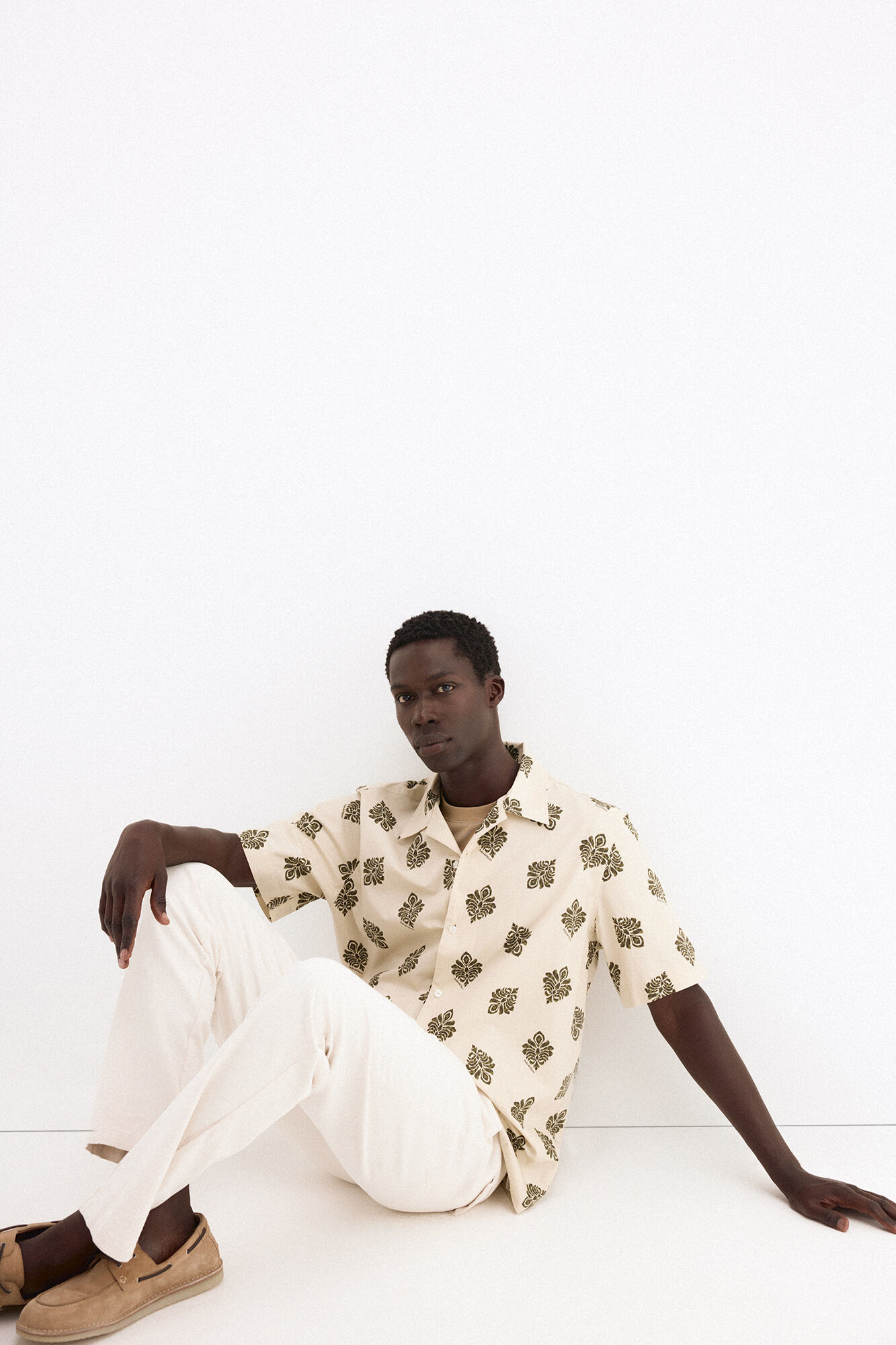 Pedro del Hierro Camisa estampada manga corta