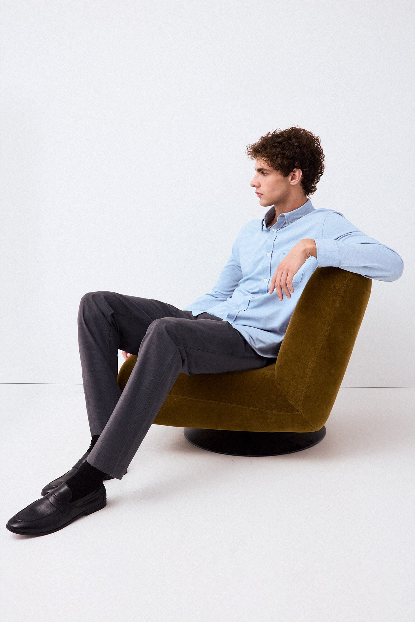 Pedro del Hierro Plain jersey-knit shirt