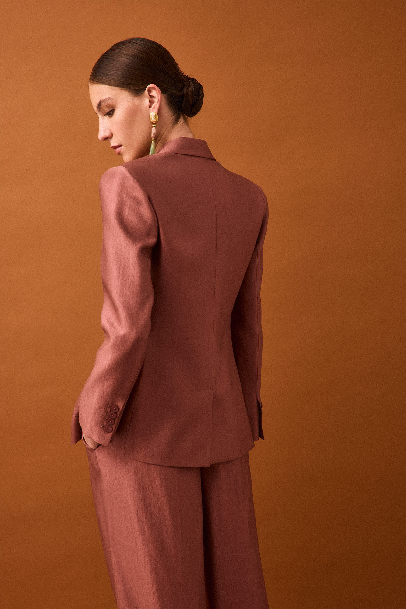 Pedro del Hierro Metallic blazer Pink