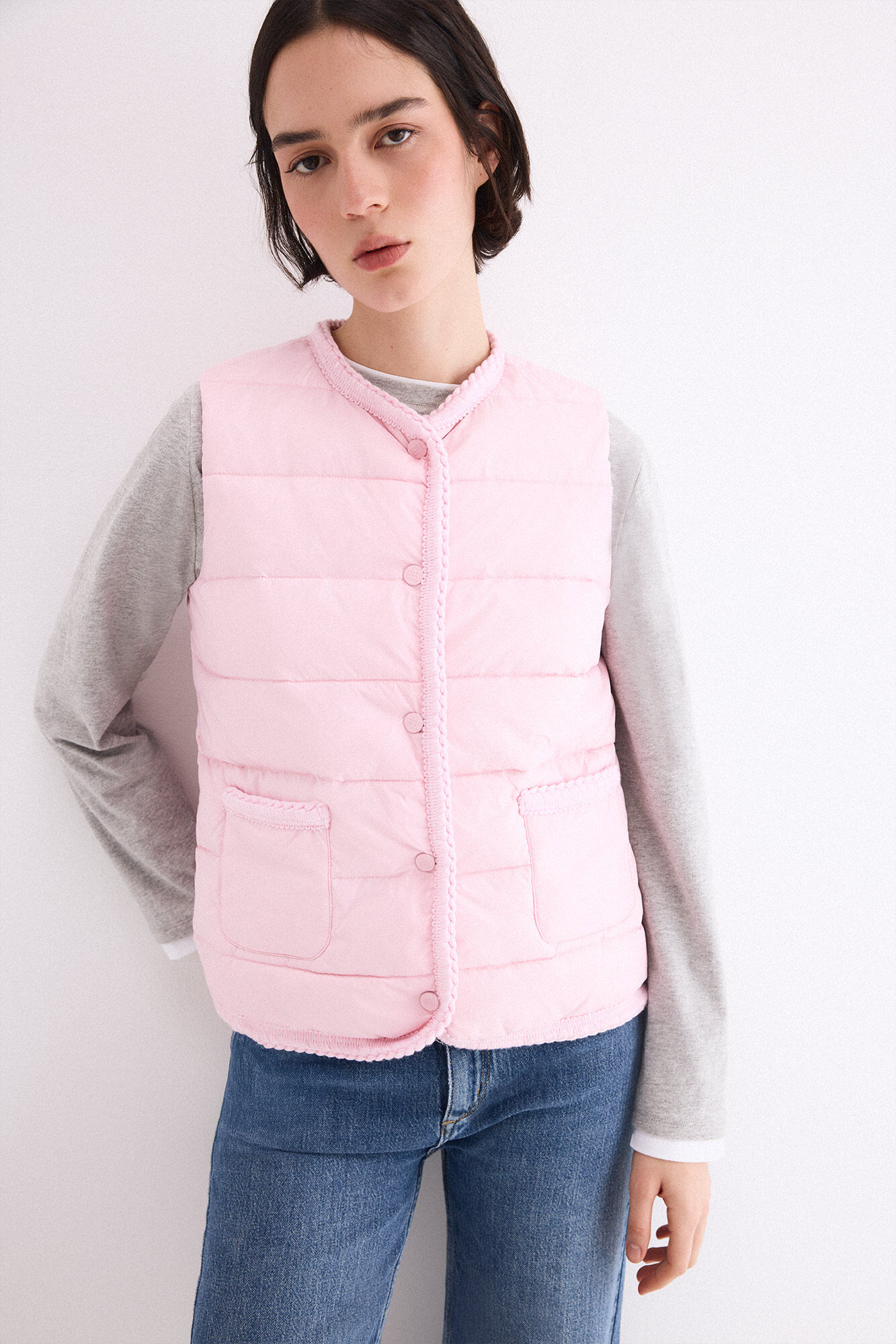 Pedro del Hierro Puffer gilet Pink