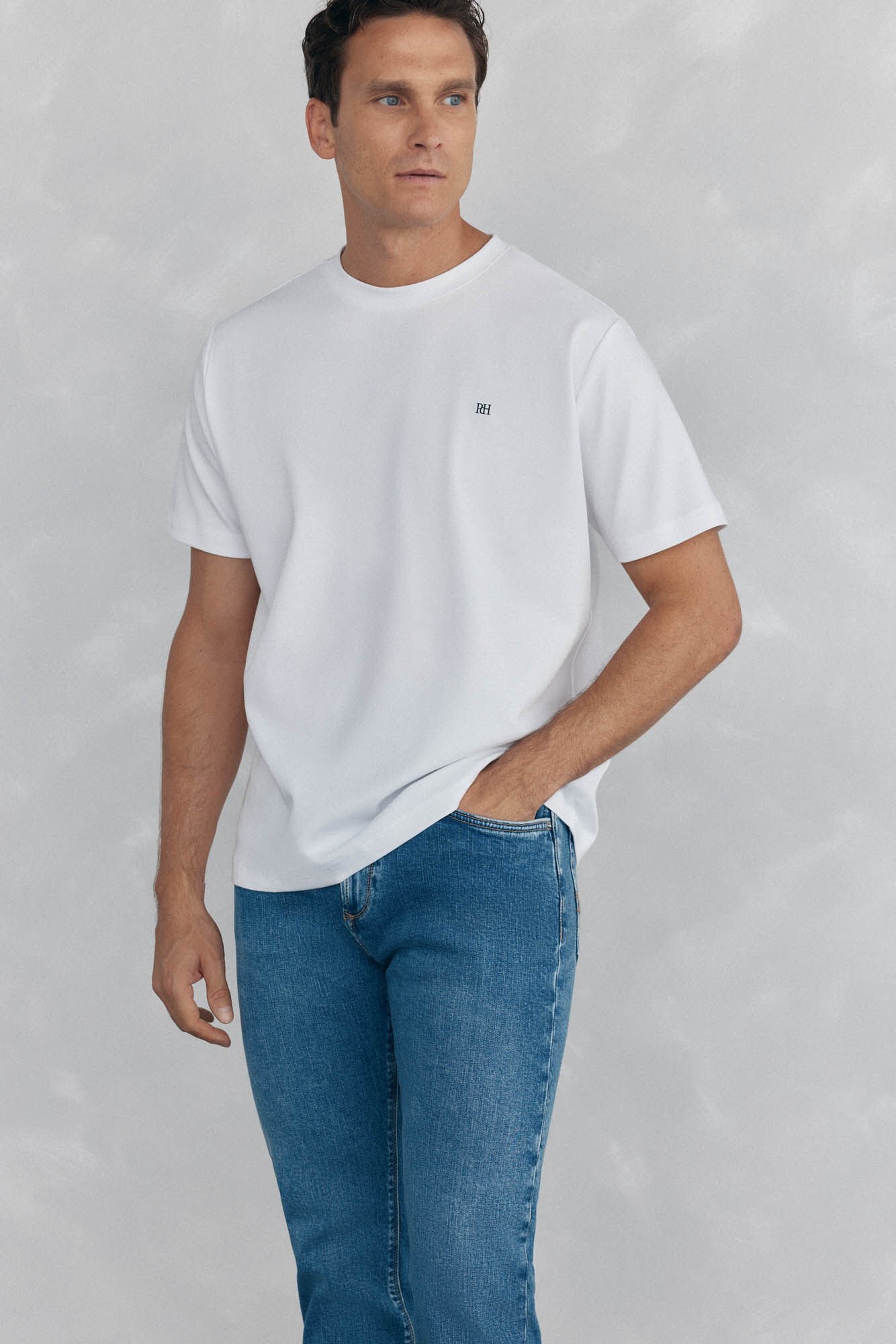 Pedro del Hierro Mercerized T-shirt White