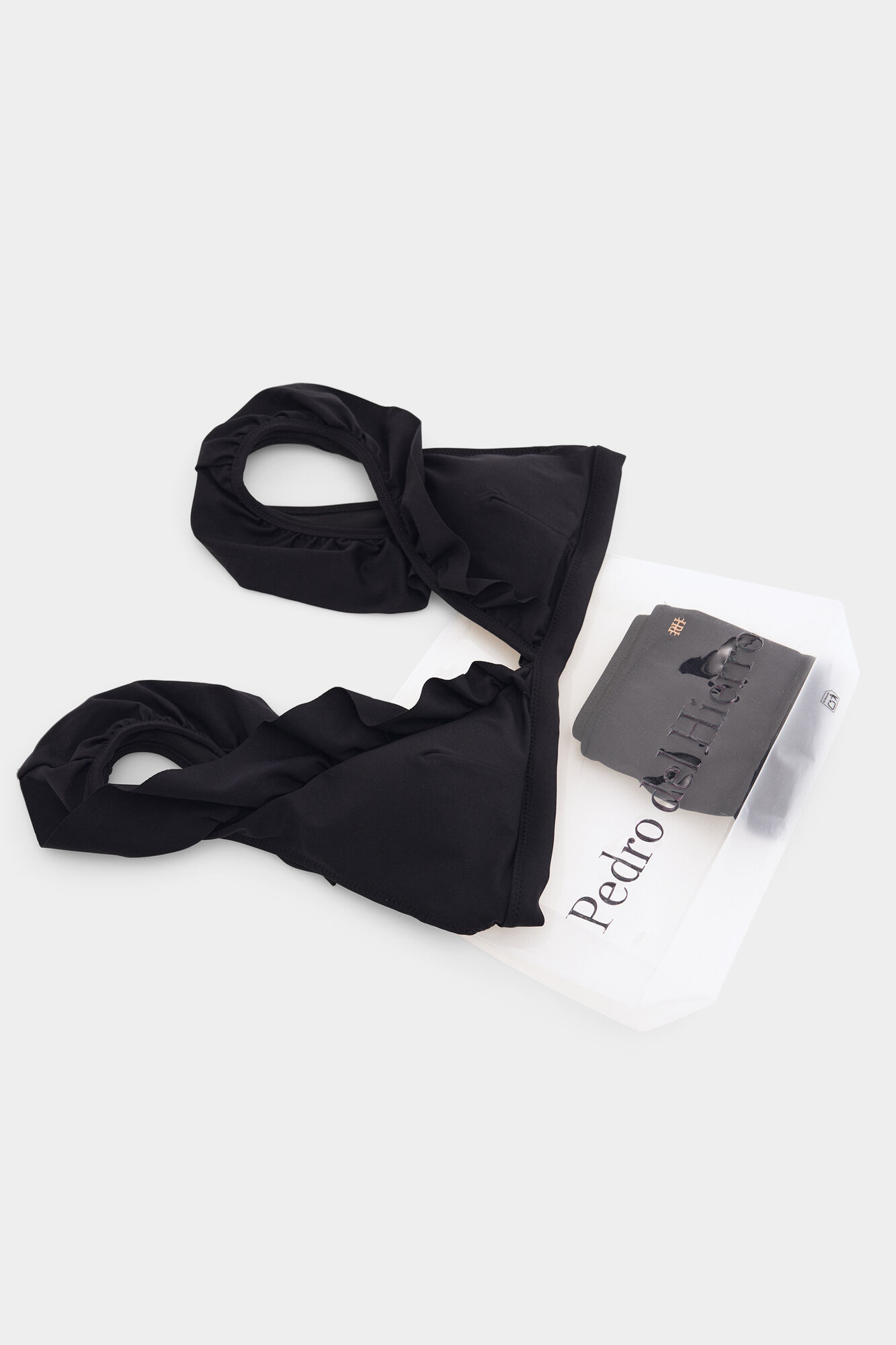 Pedro del Hierro Bikini con volantes Negro