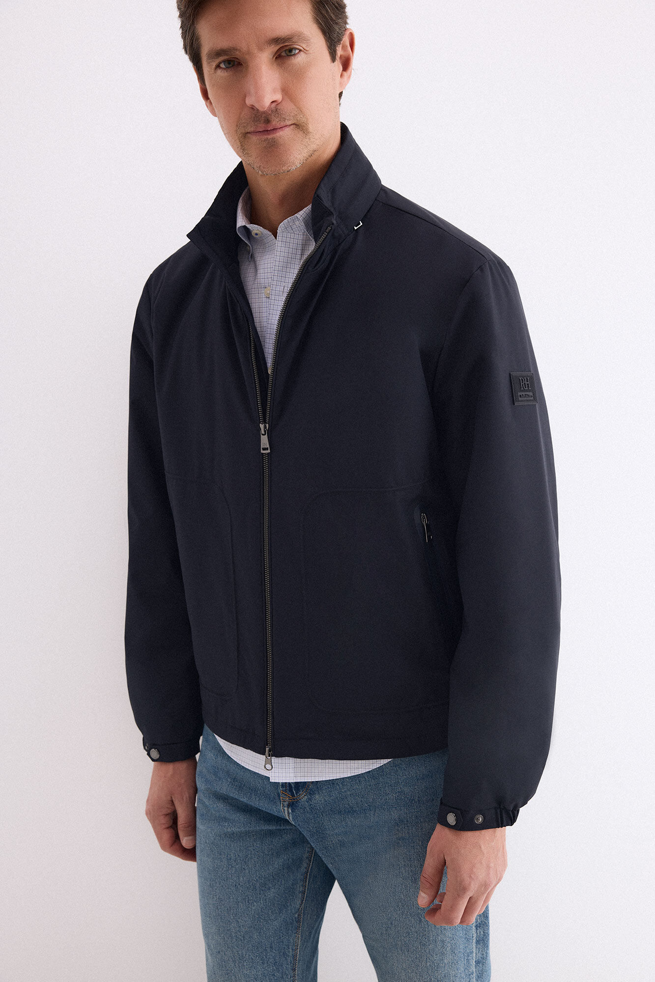 Pedro del Hierro Removable lining jacket Blue