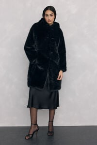 Pedro del Hierro Long faux fur coat