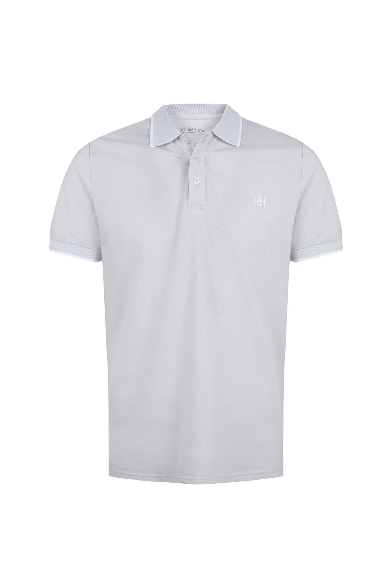 Pedro del Hierro Plain golf polo shirt Grey