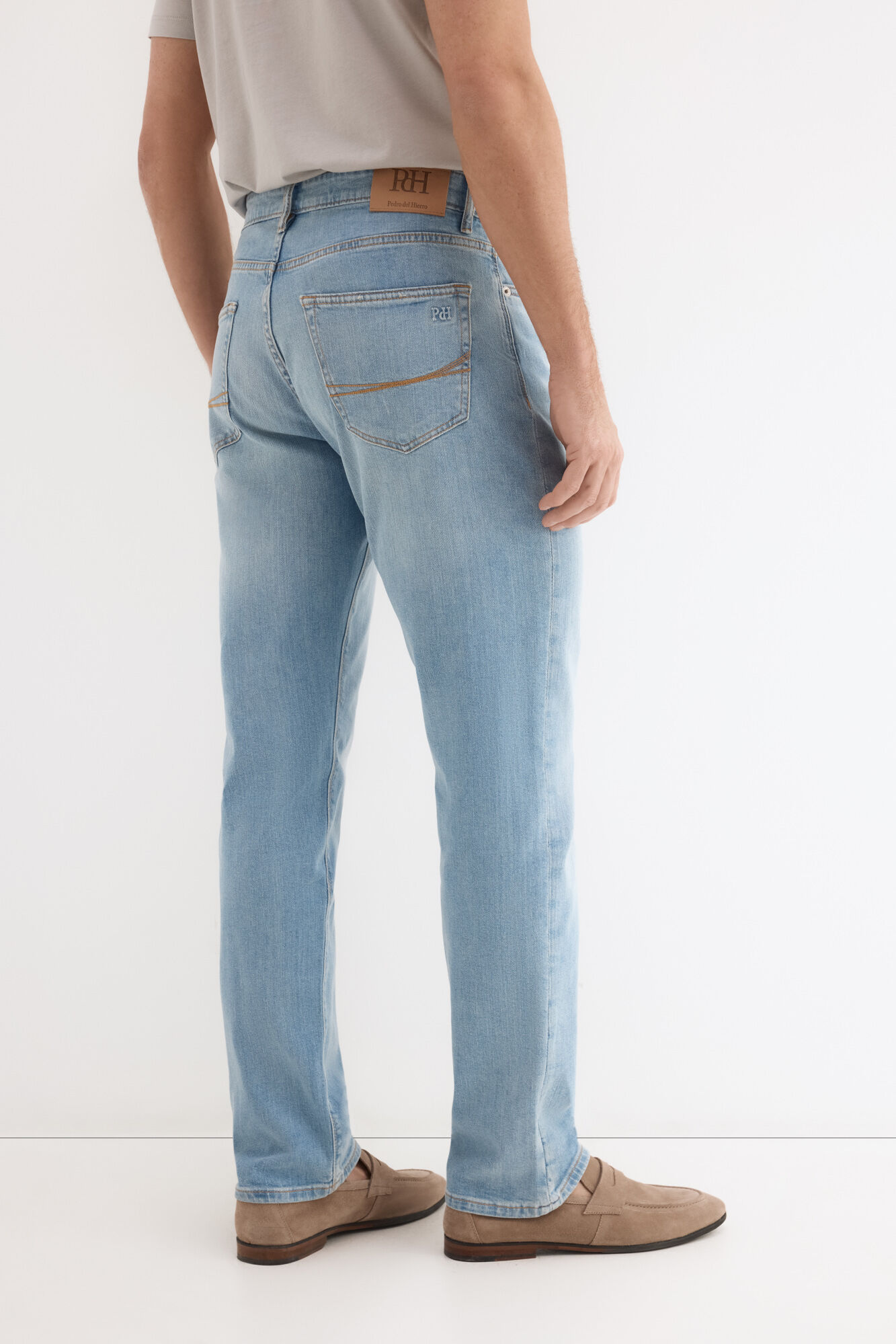 Pedro del Hierro Pantal&oacute;n vaquero ligero regular fit Azul