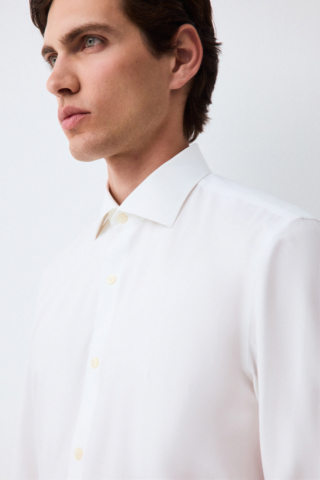 Pedro del Hierro Camisa de vestir com estrutura non iron + antimanchas Branco