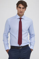 Pedro del Hierro Camisa vestir lisa non iron + antimanchas Azul