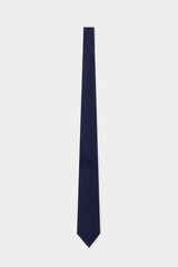 Pedro del Hierro Extra-fine silk tie Blue
