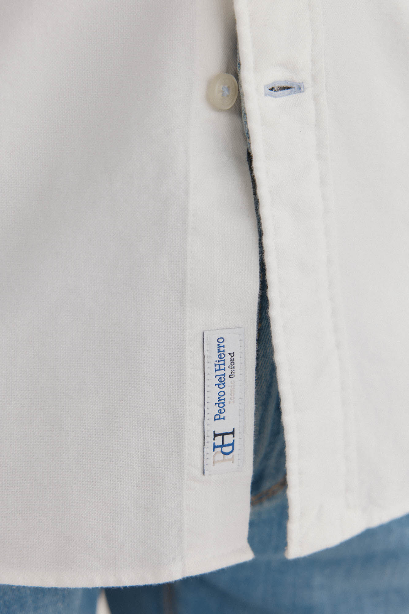Pedro del Hierro Iconic plain oxford shirt