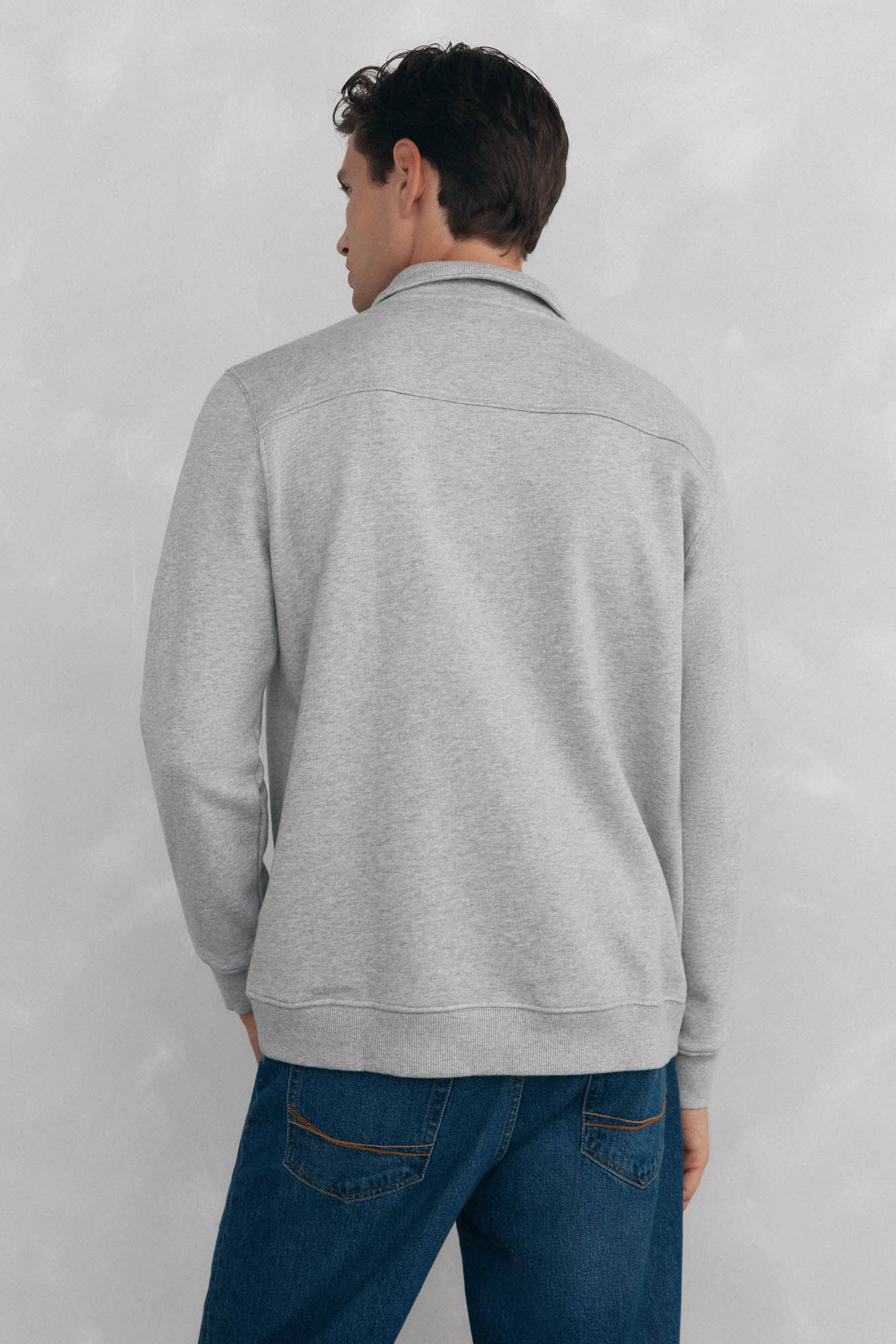 Pedro del Hierro Vespa neck sweatshirt Grey