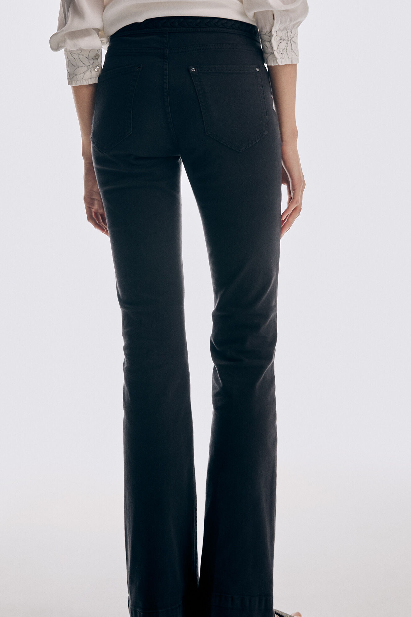 Pedro del Hierro Flared jeans Black