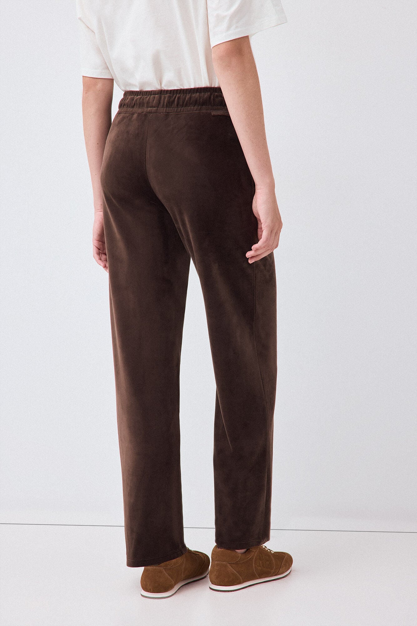 Pedro del Hierro Velvet trousers Brown