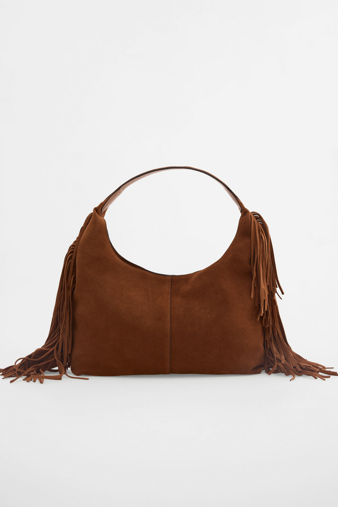 Pedro del Hierro Fringed shoulder bag Brown