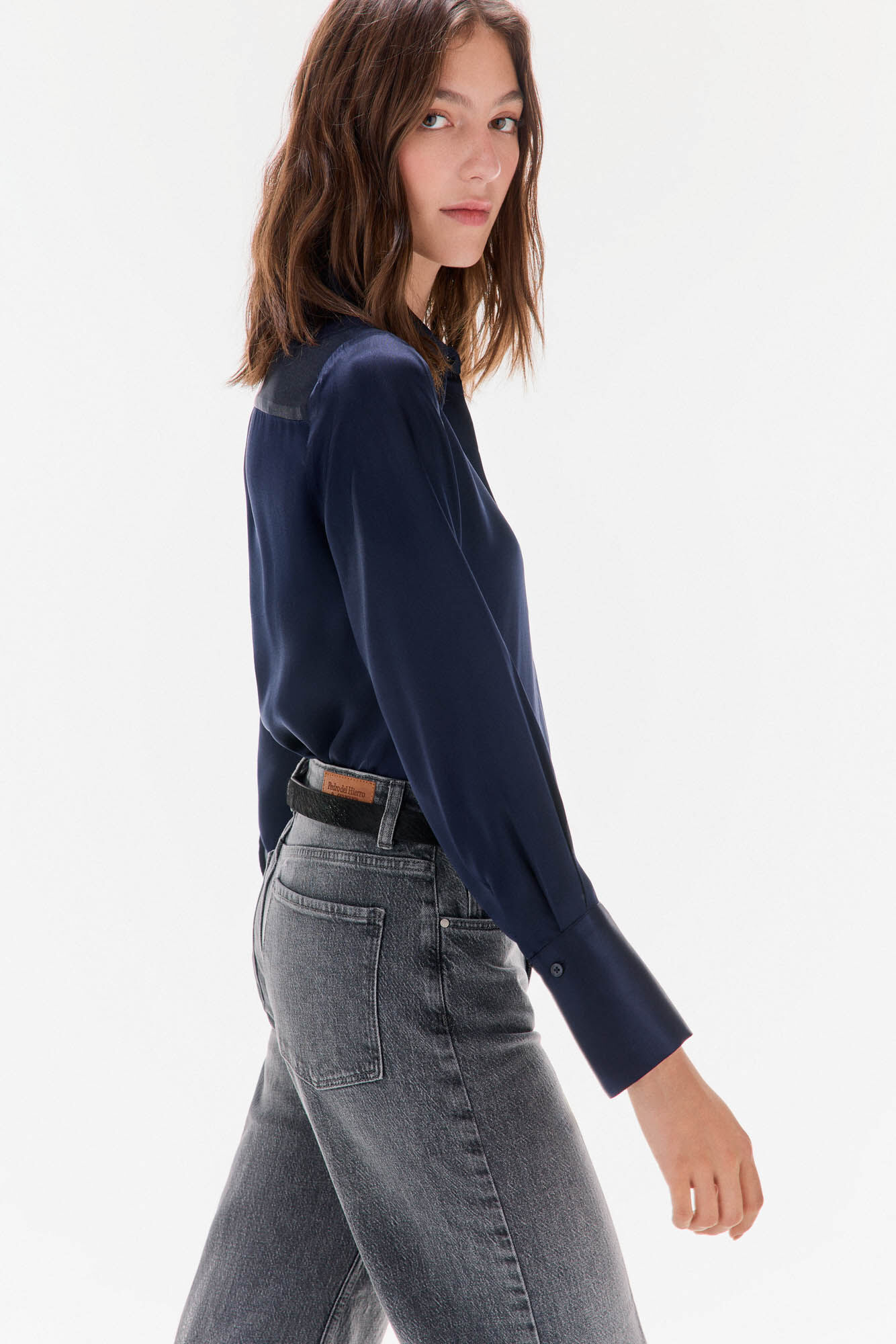 TFP by Tamara Falc&oacute; Silk shirt Blue