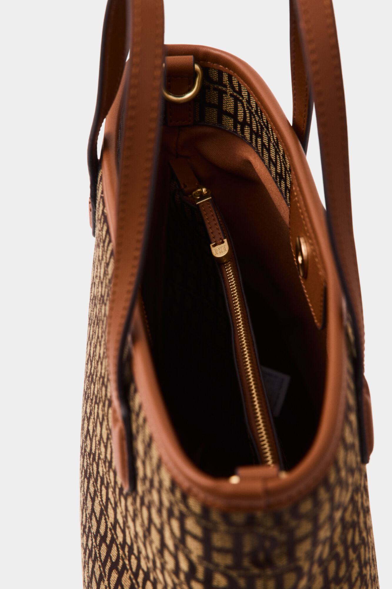 Pedro del Hierro Mala tote bag com logo Beige