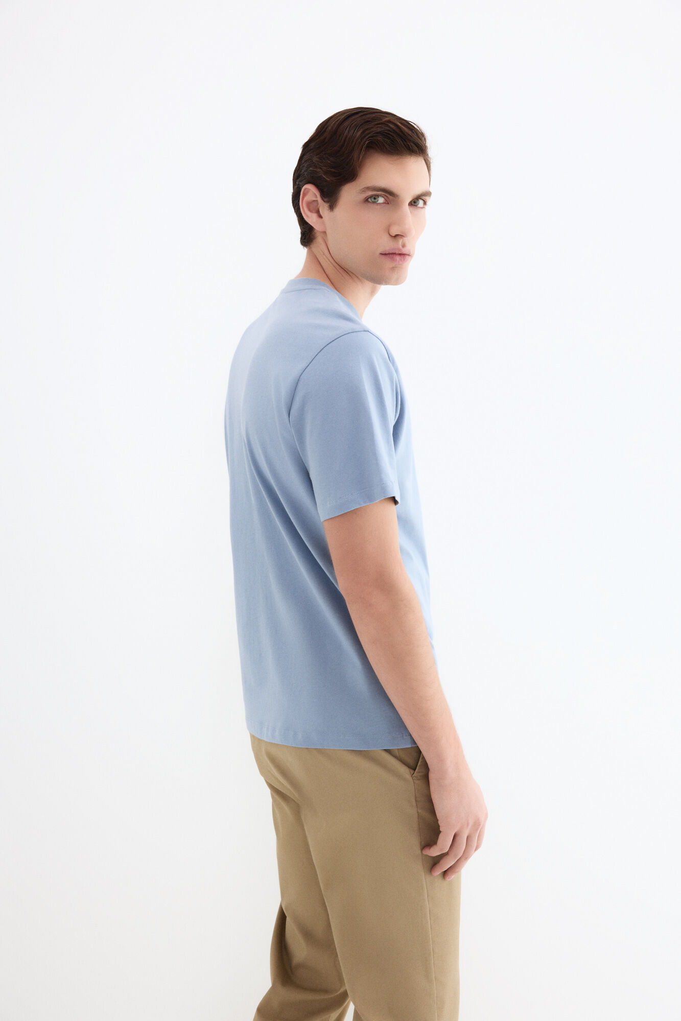 Pedro del Hierro Basic logo T-shirt Blue