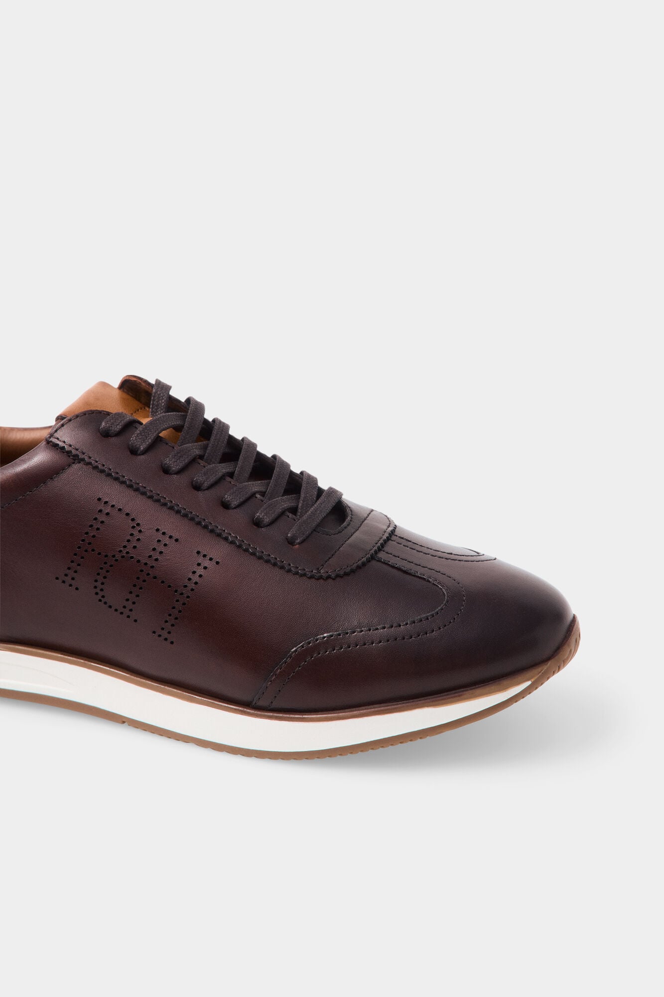 Pedro del Hierro Leather icon sneaker Brown