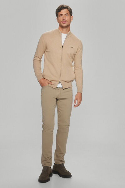 Pedro del Hierro Coloured slim fit Premium Flex 5-pocket jeans Brown