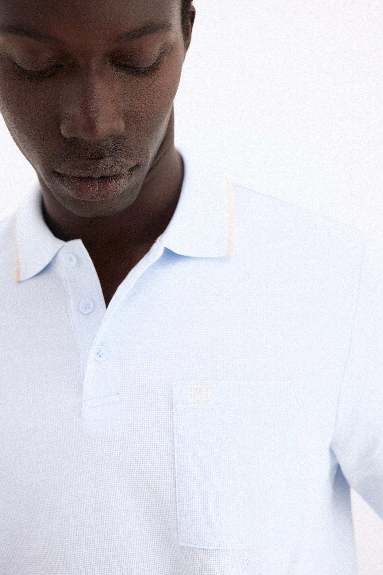 Pedro del Hierro Textured polo shirt