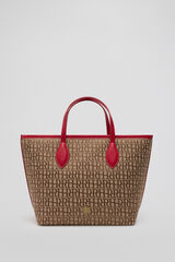 Pedro del Hierro mini jacquard shopper bag Brown