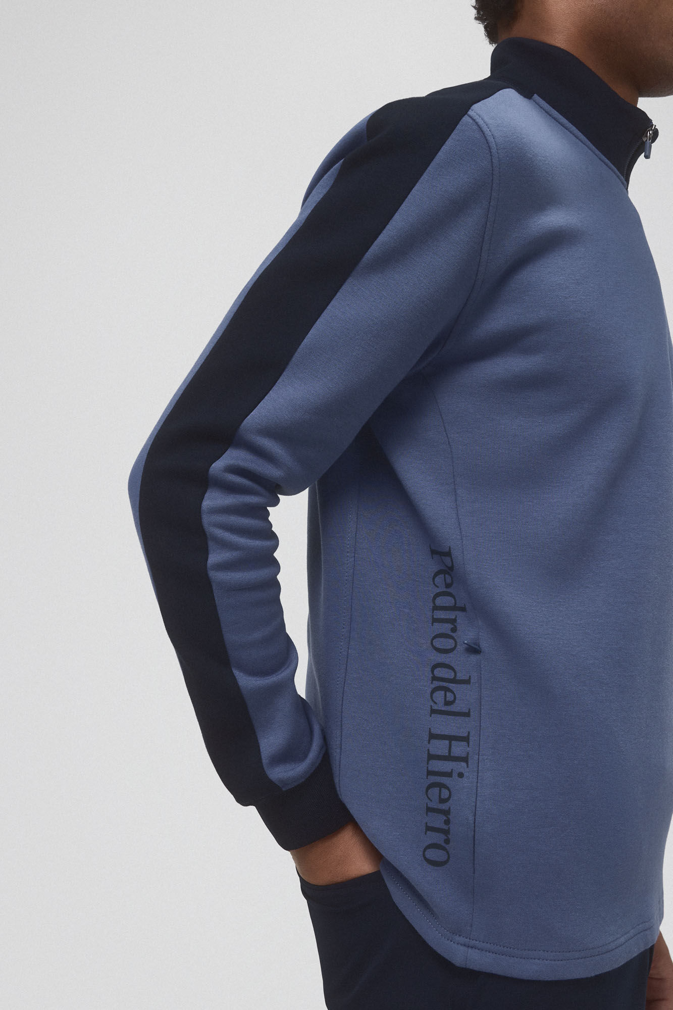 Pedro del Hierro Sudadera cremallera golf Azul