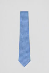 Pedro del Hierro Natural silk tie Blue