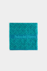 Pedro del Hierro Logos beach towel Green