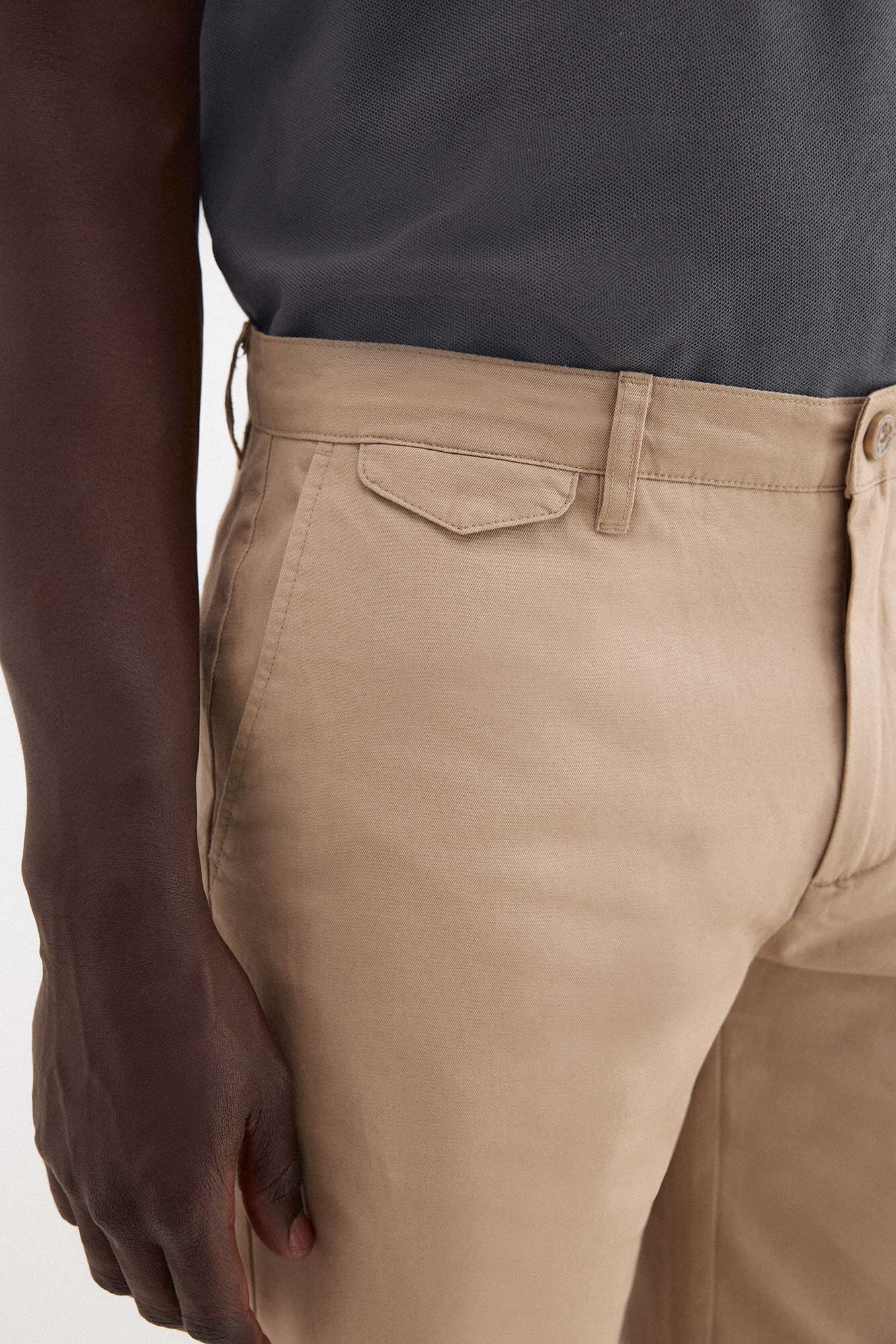 Pedro del Hierro Linen cotton Bermuda shorts Beige