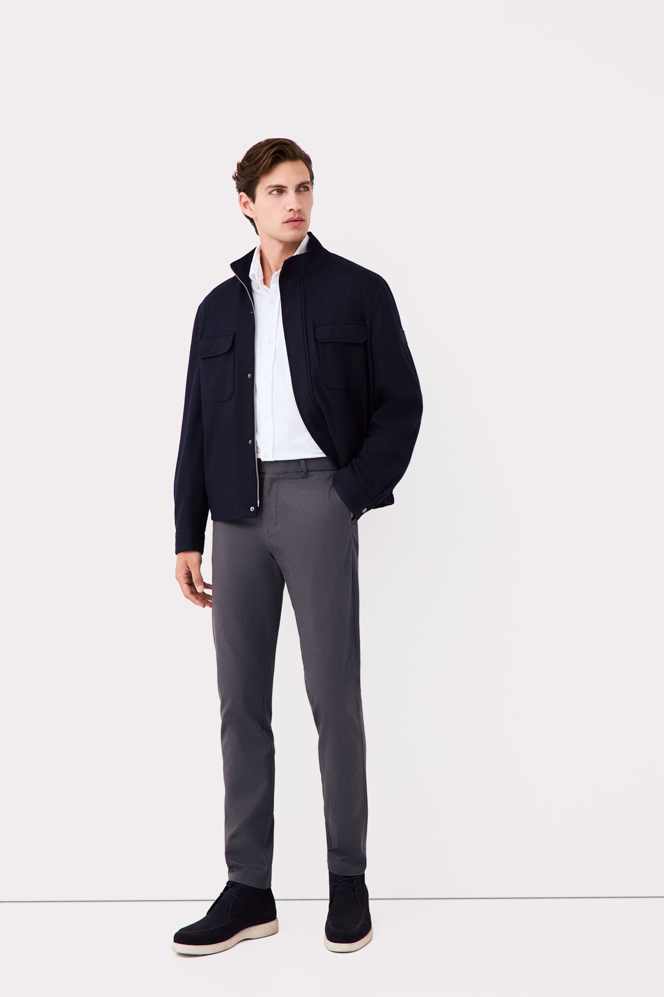 Pedro del Hierro Plain jersey-knit shirt White