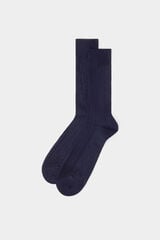 Pedro del Hierro Plain dress sock Blue