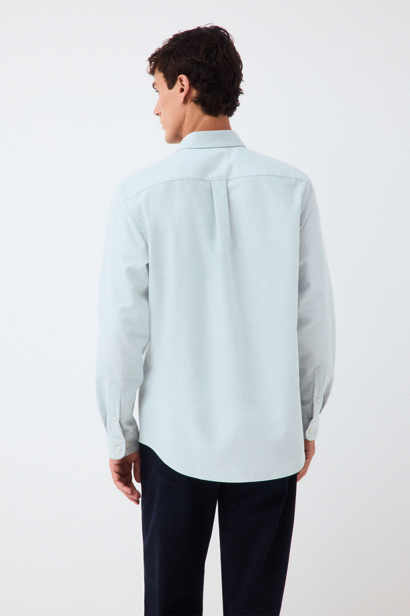 Pedro del Hierro Plain oxford shirt Green